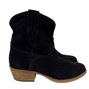 Dingo Tumbleweed Women's Boot Ankle Bootie Western Suede Black Size 6 NEW DI 561